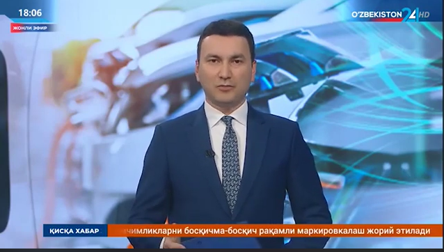 O'zbekiston 24 about electric cars at TOK BOR charging station