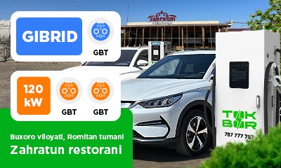 In the Bukhara region, Romitan district, in the parking lot of the restaurant "Zahratun restorani"