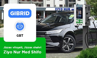 We installed a TOKBOR GIBRID GBT charging station in Jizzakh region, the city of Jizzakh