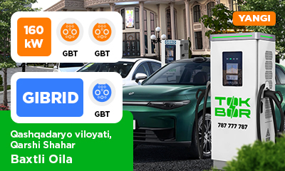 Baxtli Oila parking lot in the city of Karshi, Kashkadarya region
