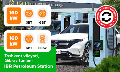 Совместно с «IBR Petroleum Station» мы запустили 2 зарядные станции TOKBOR 
