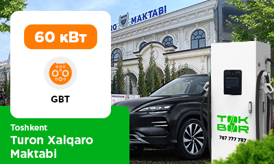 «Turon Xalqaro Maktabi» maktabining avtoturargohida