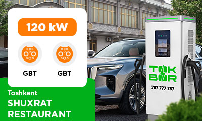 Toshkent shahridagi Shuxrat restaurant avtoturargohida 120 kVt GBT/GBT