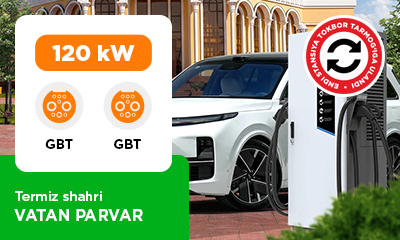 «Vatan Parvar» avtoturargohida 120kW TOKBOR stansiyasini o‘rnatdik.