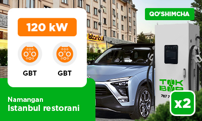 Намангандаги “Istanbul” ресторанининг автотураргоҳида биз 120 кw GBT