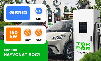 «HAYVONAT BOG‘I» ҳайвонот боғи автотураргоҳида биз 160 кВт GBT/GBT